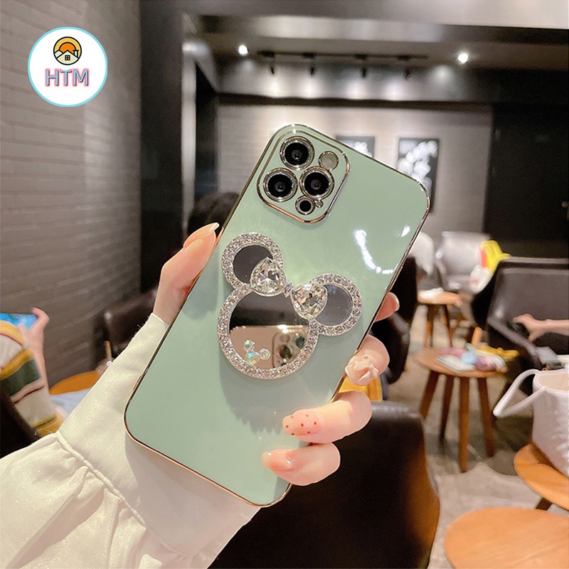 Ốp Điện Thoại TPU Silicon Mềm Tráng Gương Sang Trọng Cho iPhone 13 12 Pro Max 11 14 15 Pro XS Max X 7 8 Plus