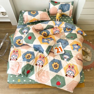 COTTON POLY - BỘ Chăn ga gối COTTON poly nhập khẩu đẹp lung linh