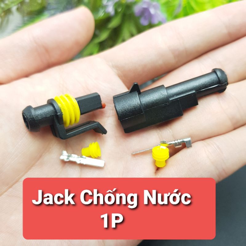 Jack Nối Chống Nước Dùng Cho Xe Máy, Xe Hơi , O Tô Waterproof Electric ConnectorCút Nối Tiện Dụng 1P 2P