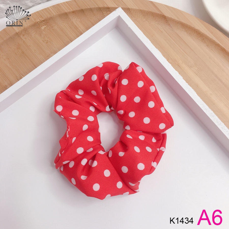 Khăn turban, bandana đội đầu, buộc tóc, buộc túi đa năng chấm bi cao cấp Orin K1434