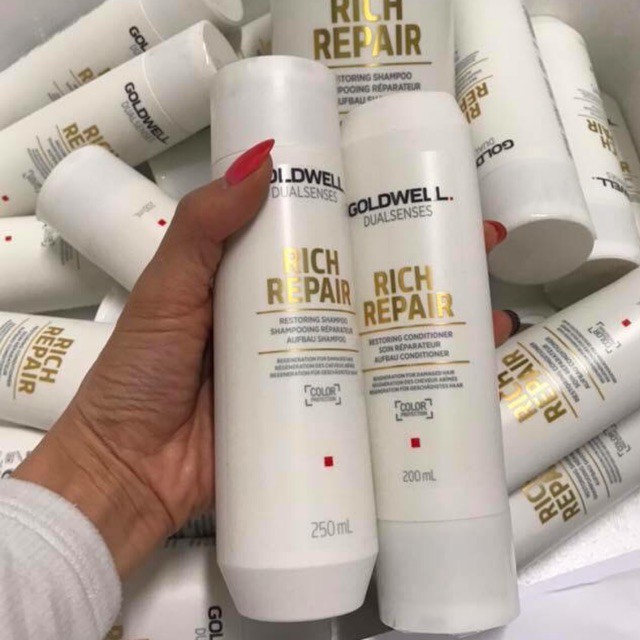 Bộ Dầu Gội - Dầu Xả Phục Hồi Goldwell Rich Repair 200ml + 250ml