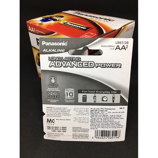 Pin tiểu AA Panasonic Alkaline LR6T/2B