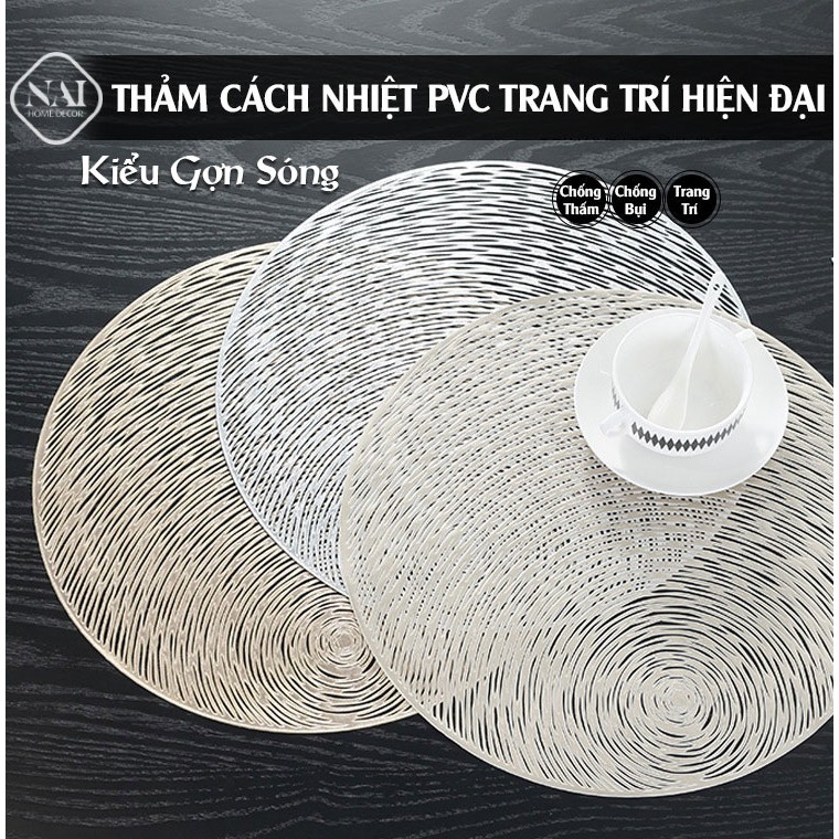 Thảm Cách Nhiệt PVC trang trí hiện đại - Kiểu dáng gợn sóng