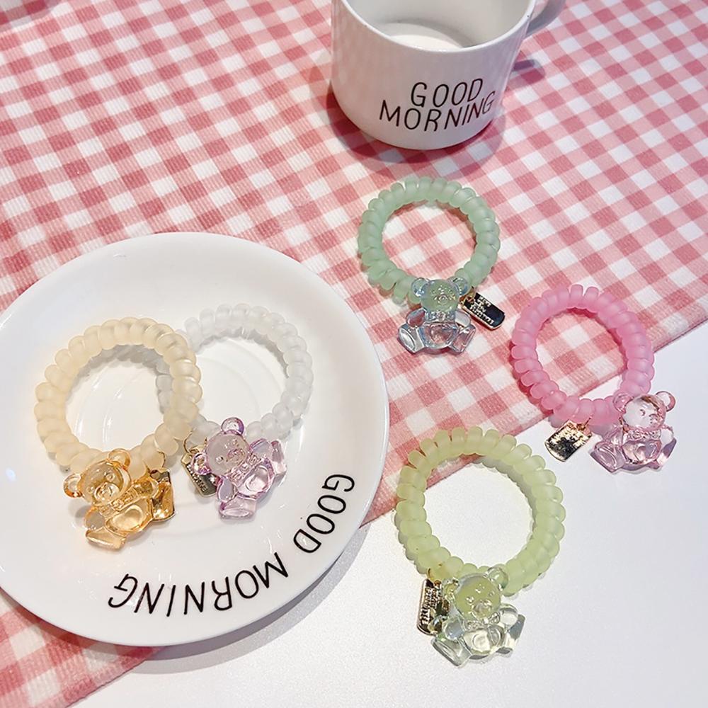 Dây Buộc Tóc Đuôi Ngựa Hình Gấu DANILO Ngọt Ngào Dễ Thương Phong Cách Hàn Quốc Cho Nữ