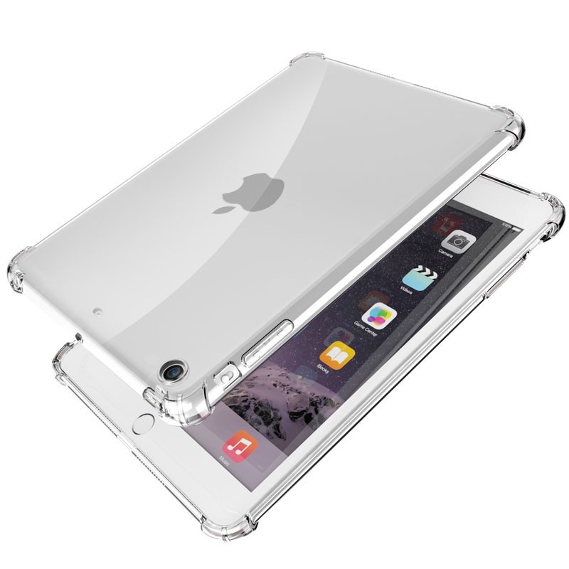 Ốp lưng silicone TPU mềm chống rơi trong suốt cho iPad Air 2019 3 2 9.7 2018 2017 Mini 4 2 3 5 Air Pro 10.5 11 12.9