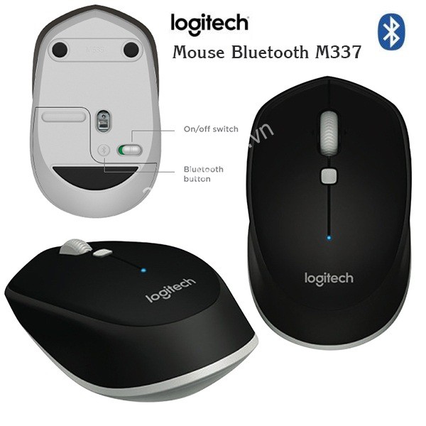 Chuột máy tính không dây Logitech Bluetooth Mouse M337