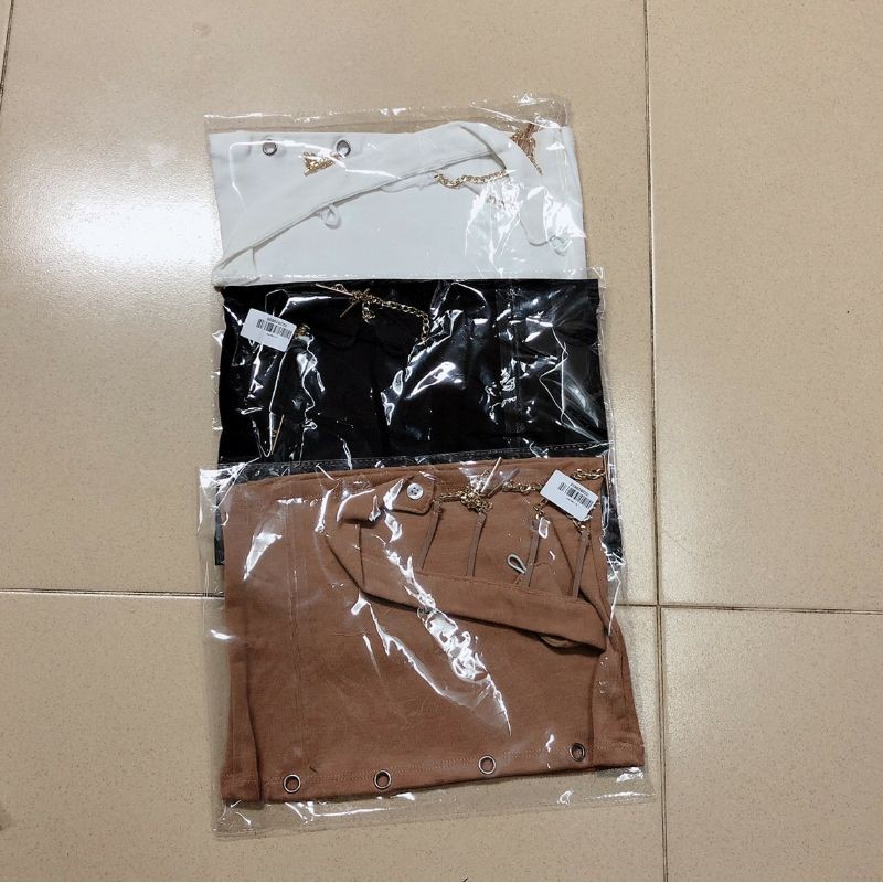 Áo thun dây xích tròng cổ chất vải borip co dãn