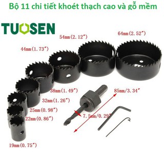 Bộ Mũi Khoét Lỗ Tròn 11 Chi Tiết