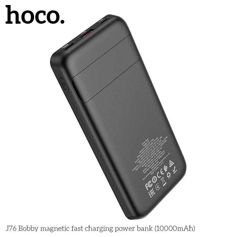 Pin sạc dự phòng không dây PD20W - Hoco J76 đèn LED hiển thị, tích điện dung lượng 10000mAh - Chính hãng