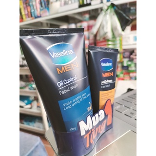 (hàng chính hãng) Sữa rửa mặt Vaseline for Men 100g (Tặng SRM 50g)