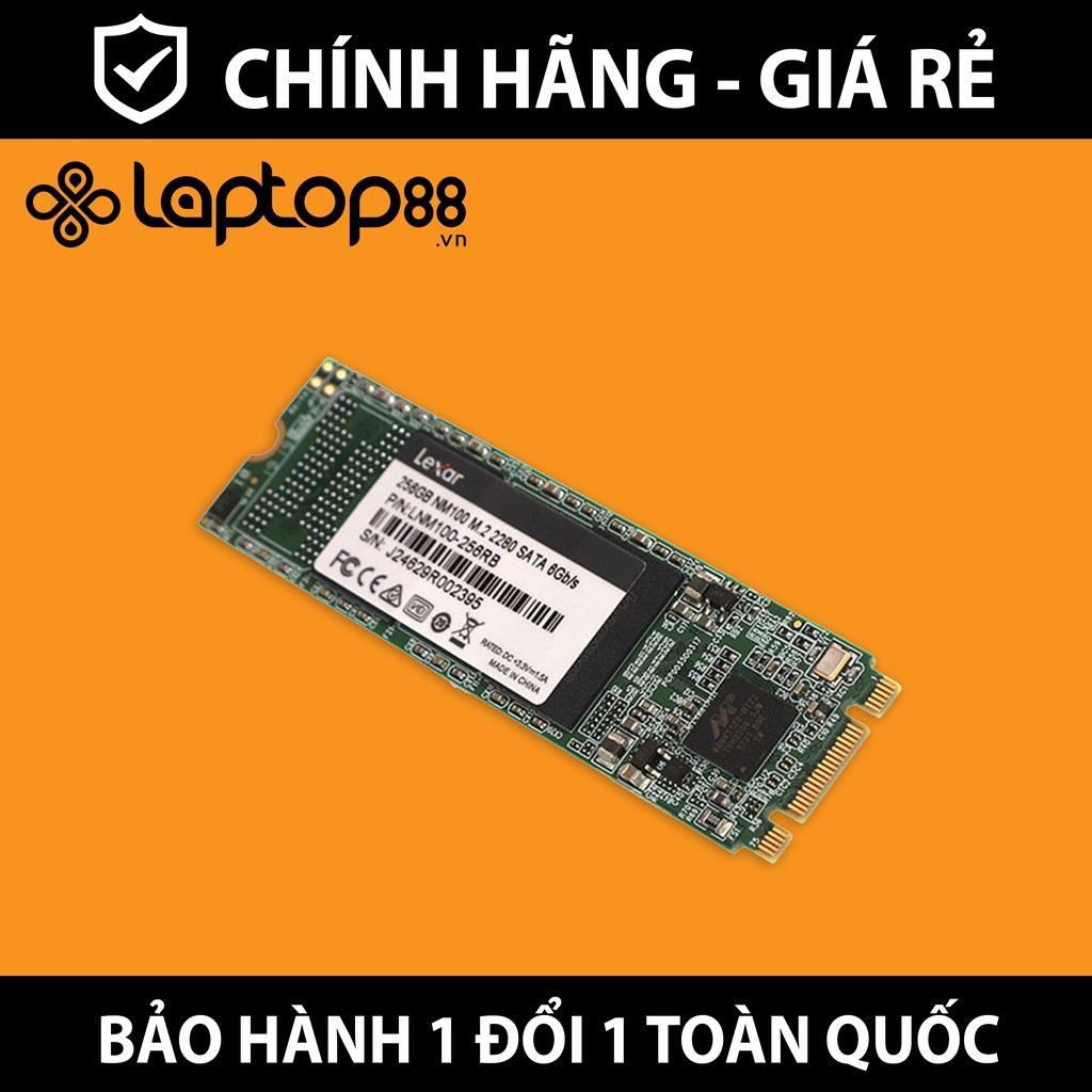 Ổ cứng SSD M2 2280 SATA Lexar NM100 - Bảo hành 36 tháng 1 đổi 1 - Hàng chính hãng