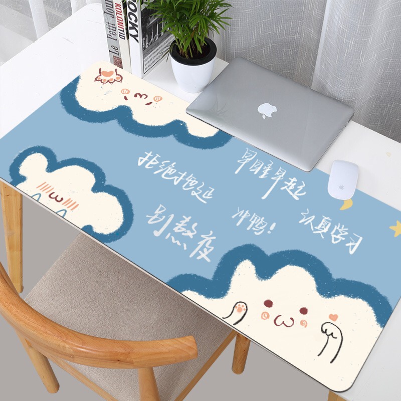 Tấm Lót Chuột Cỡ Lớn Chống Thấm Nước In Họa Tiết Hoạt Hình Dễ Thương