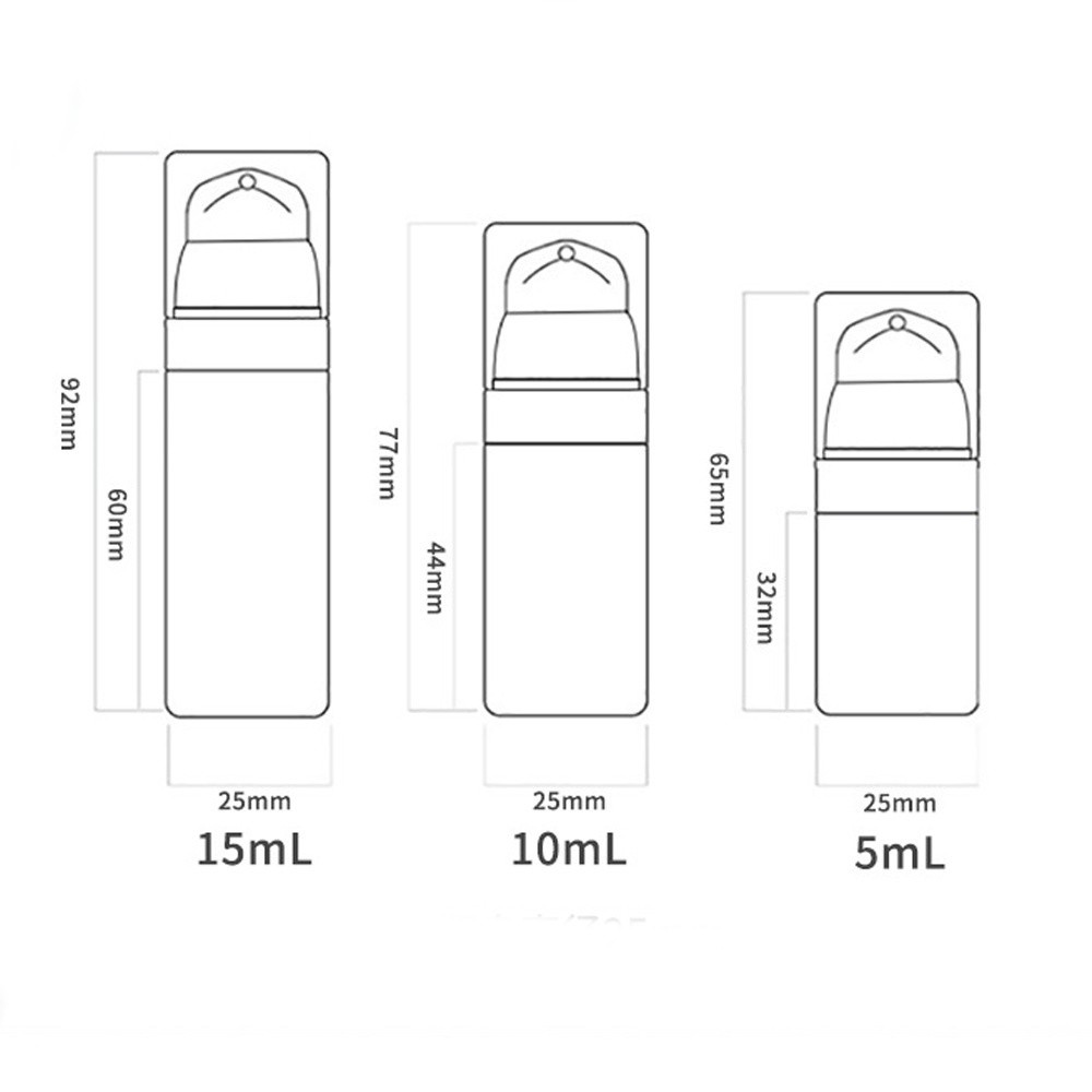 Chai Nhựa Rỗng 5ml 10ml 15ml 30ml 50ml Dùng Chiết Mỹ Phẩm Tiện Dụng