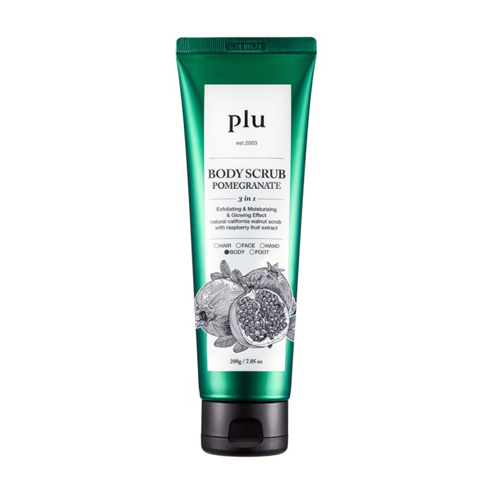 [Mã BMBAU50 giảm 7% đơn 99K] Tẩy Tế Bào Chết Toàn Thân Tinh Chất Lựu Đỏ Plu Body Scrub Pomegranate (200g)