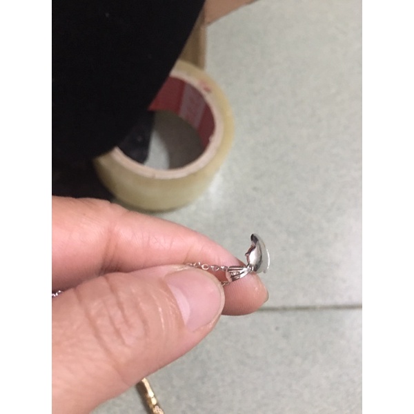 Dây chuyền khắc hiệu mặt kiểu phối san hô khắc silver si tuyển Nhật