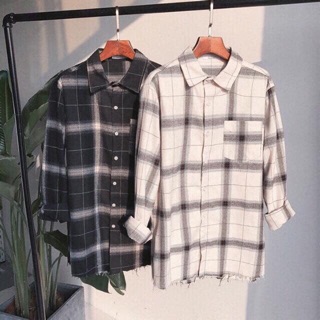Sơ mi sọc caro unisex