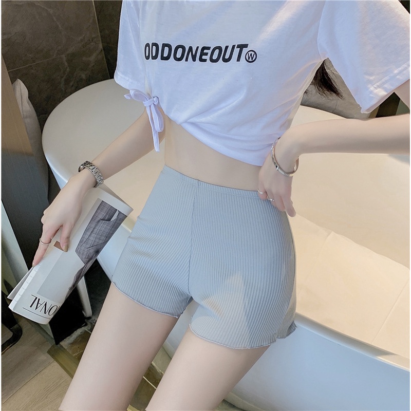 Quần Bảo Hộ Ngắn Lưng Cao Chất Liệu cotton Thời Trang Mùa Hè Cho Nữ