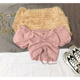áo kiểu rút dây giữa ngực