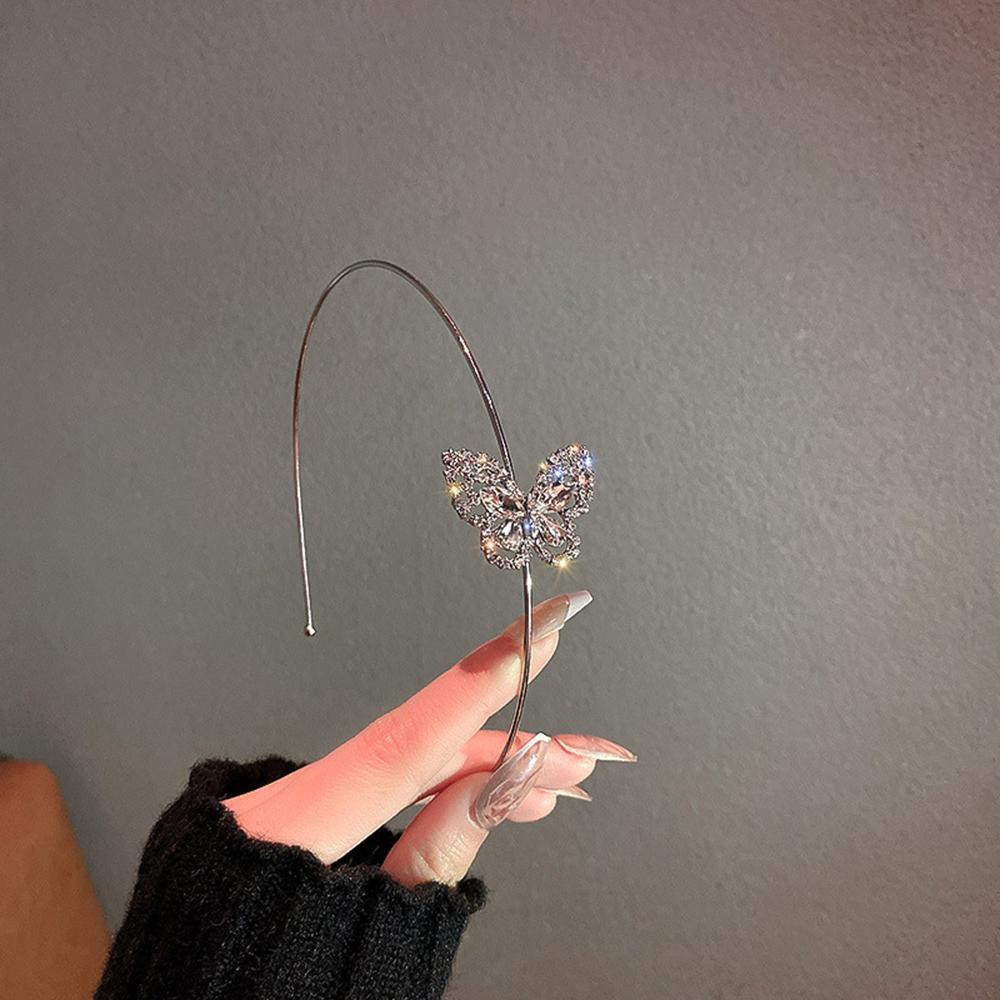 Băng Đô Họa Tiết Bướm Rỗng Lấp Lánh Tinh Tế WMES15H Phong Cách Hàn Quốc|Băng Đô Cài Tóc Thời Trang Thanh Lịch Cho Nữ