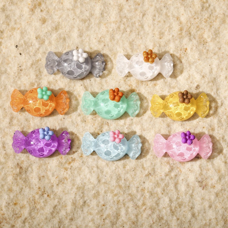 Set 50 Phụ Kiện Trang Trí Móng Tay 3D Nhiều Màu Dễ Thương