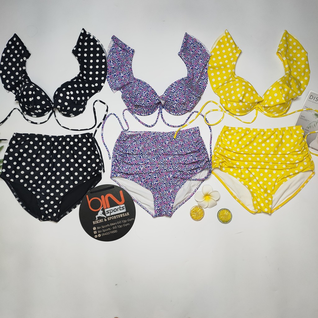 Bikini Nữ Hai Mảnh Cạp Cao Nhiều Màu Bin Sports BHV110 | BigBuy360 - bigbuy360.vn
