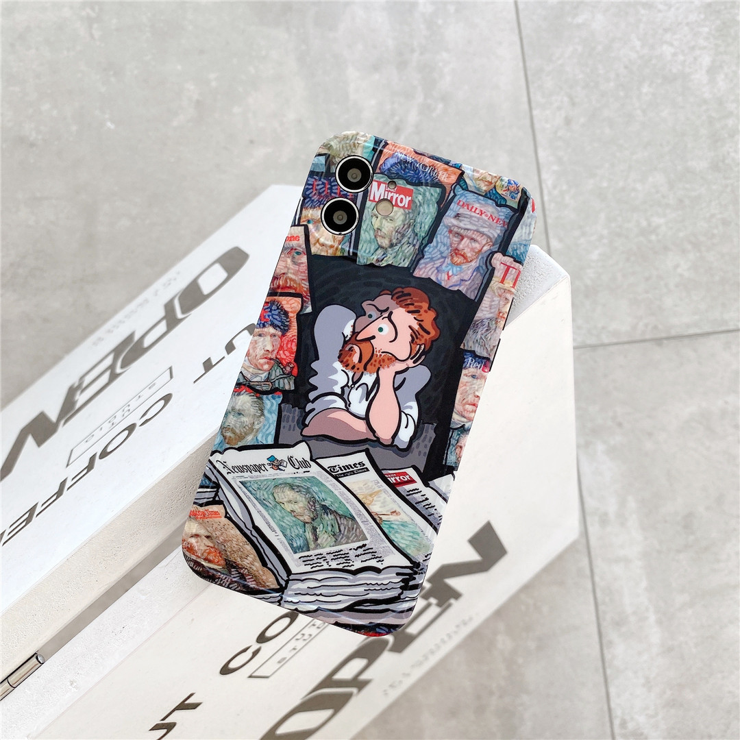 Ốp Lưng Nhựa Mềm In Hình Tranh Sơn Dầu Độc Đáo Cho Iphone12 Mini 11 Pro Max 7 / 8plus Se2020 X / Xs Xr Xsmax | BigBuy360 - bigbuy360.vn