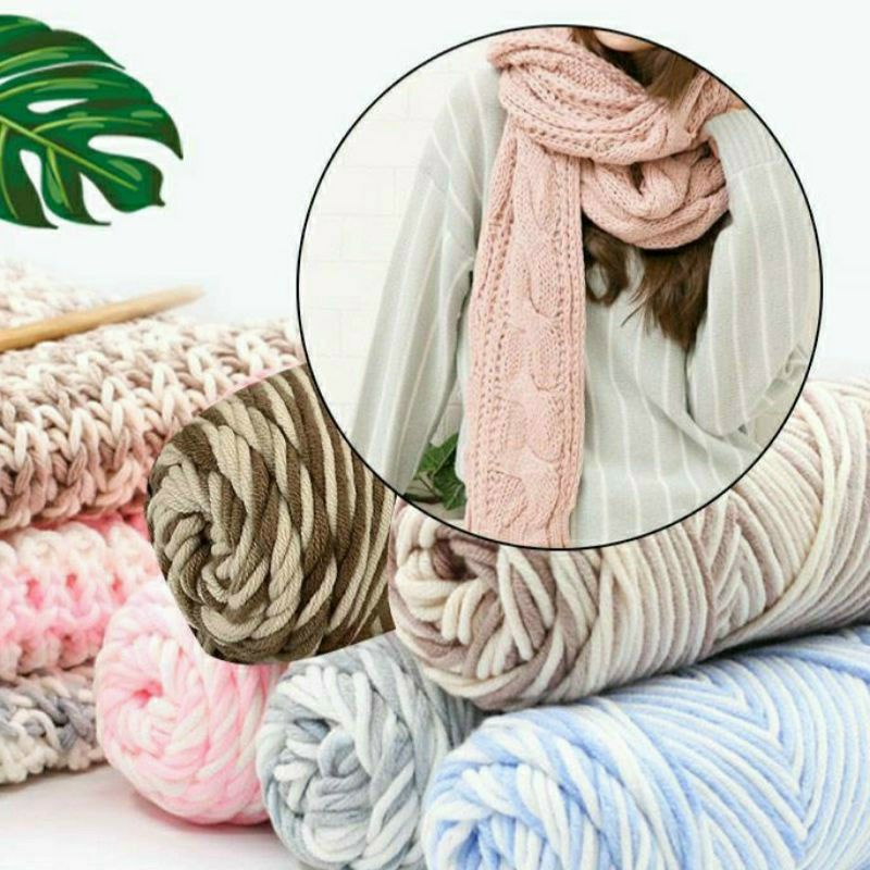 Sỉ 100 Cuộn Len Sợi To Đan ,Móc Áo Len