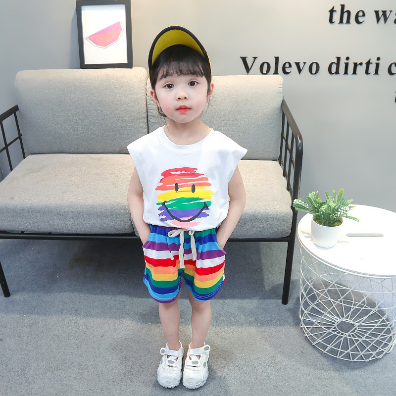 Lyvyshop - (Cotton SG chính phẩm) Bộ sát nách siêu dễ thương cho bé gái từ 09kg-28kg