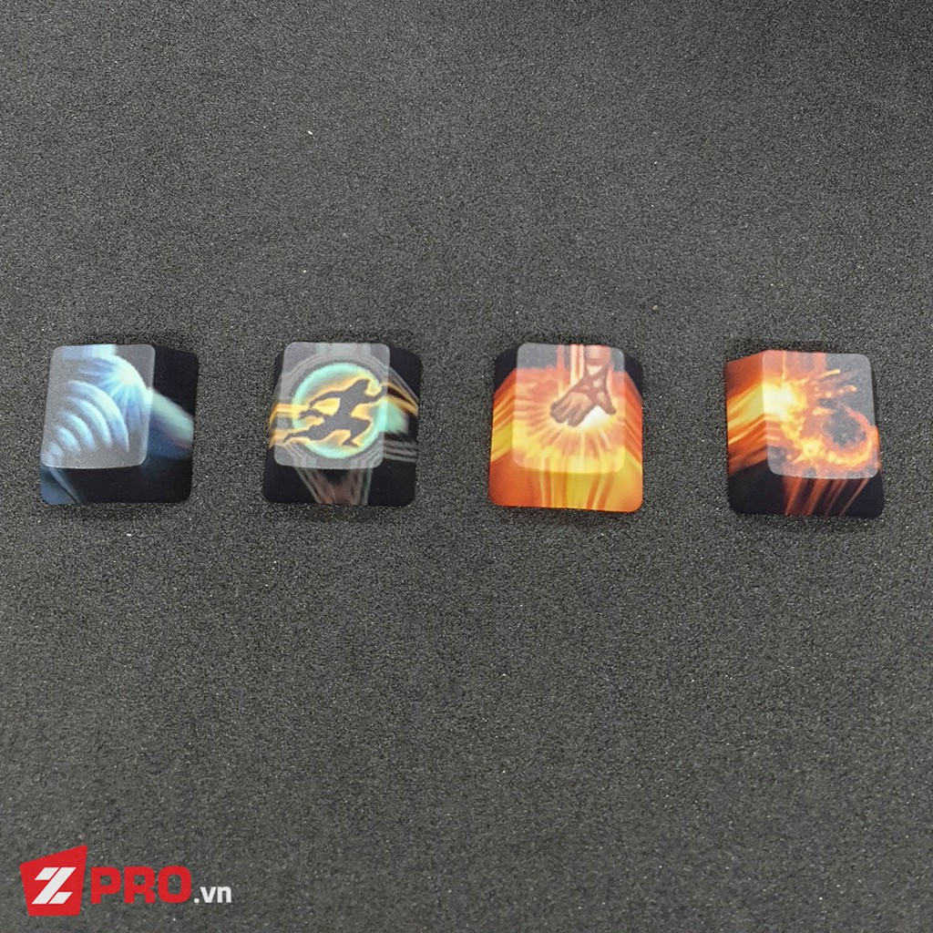 Bộ Keycap Liên Minh Huyền Thoại Lee Sin 4 Phím (Dùng gắn cho Bàn phím cơ)