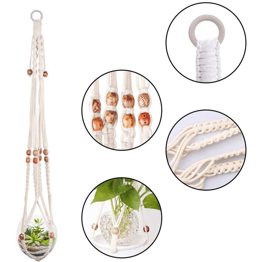 100 Hạt Đậu Gỗ Dùng Trang Trí Phong Cách Boho DIY