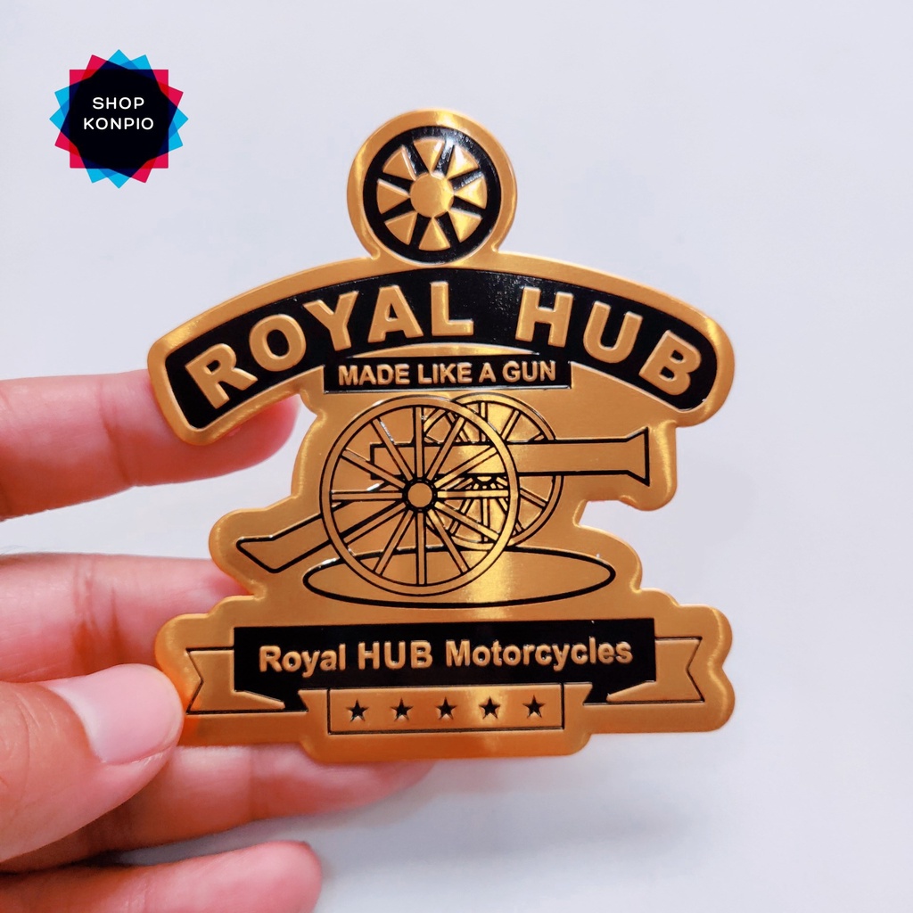 Tem Nhôm Royal Enfield Dán Xe Chống Thấm Chịu Nhiệt Có Keo 3M