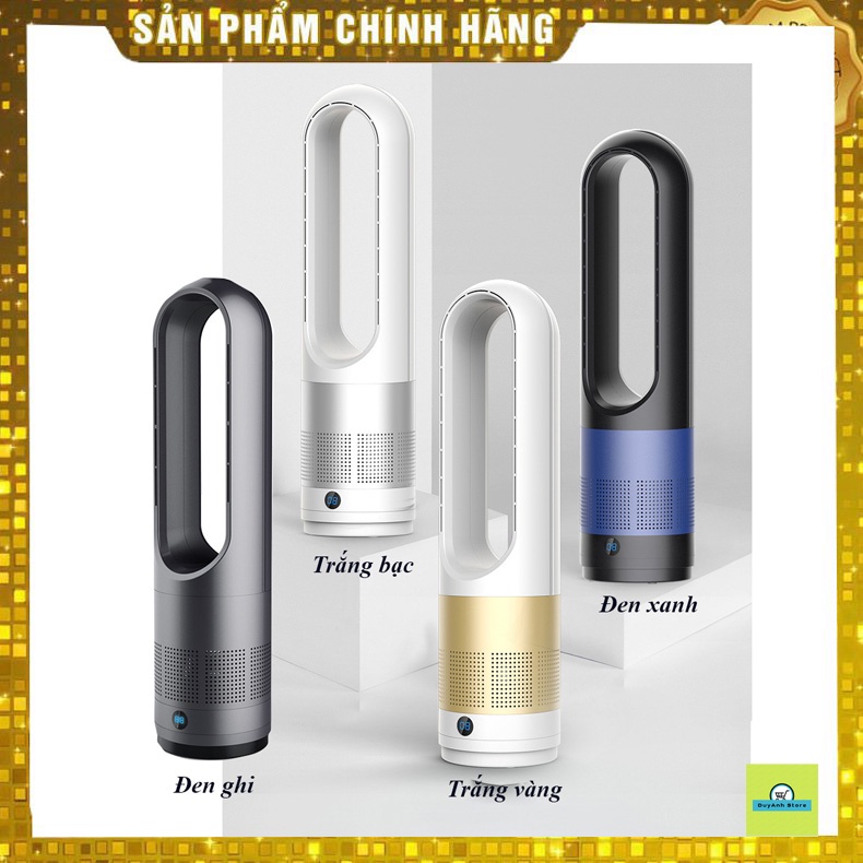 Quạt không cánh Lọc không khí 2in1🍀PURE COOL 018🍀 màn hình LCD hiển thị 8 tốc độ gió kèm điều khiển từ xa