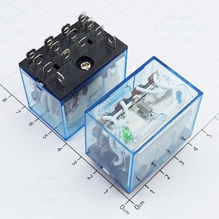 Rơ le trung gian ly4n-j cho điện áp 24vac, 24vdc, 110vac, 220vac