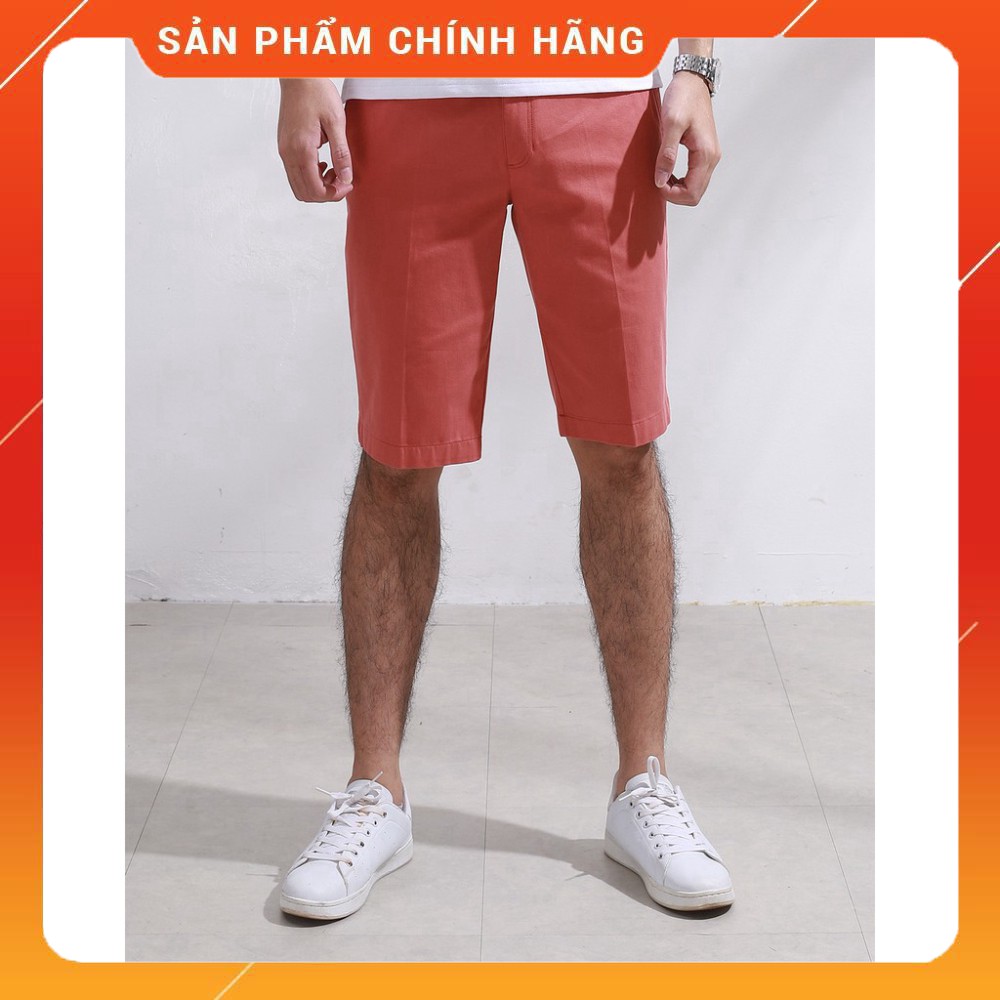(Aristino chính hãng) Quần Sooc Kaki Aristino ASO048S8 màu Cam 22