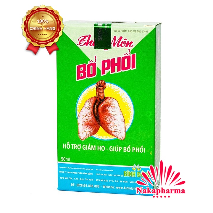 Thiên Môn Bổ Phổi Bình Đông cho người lớn và trẻ em - Hỗ trợ giảm ho, viêm rát họng Bidophar