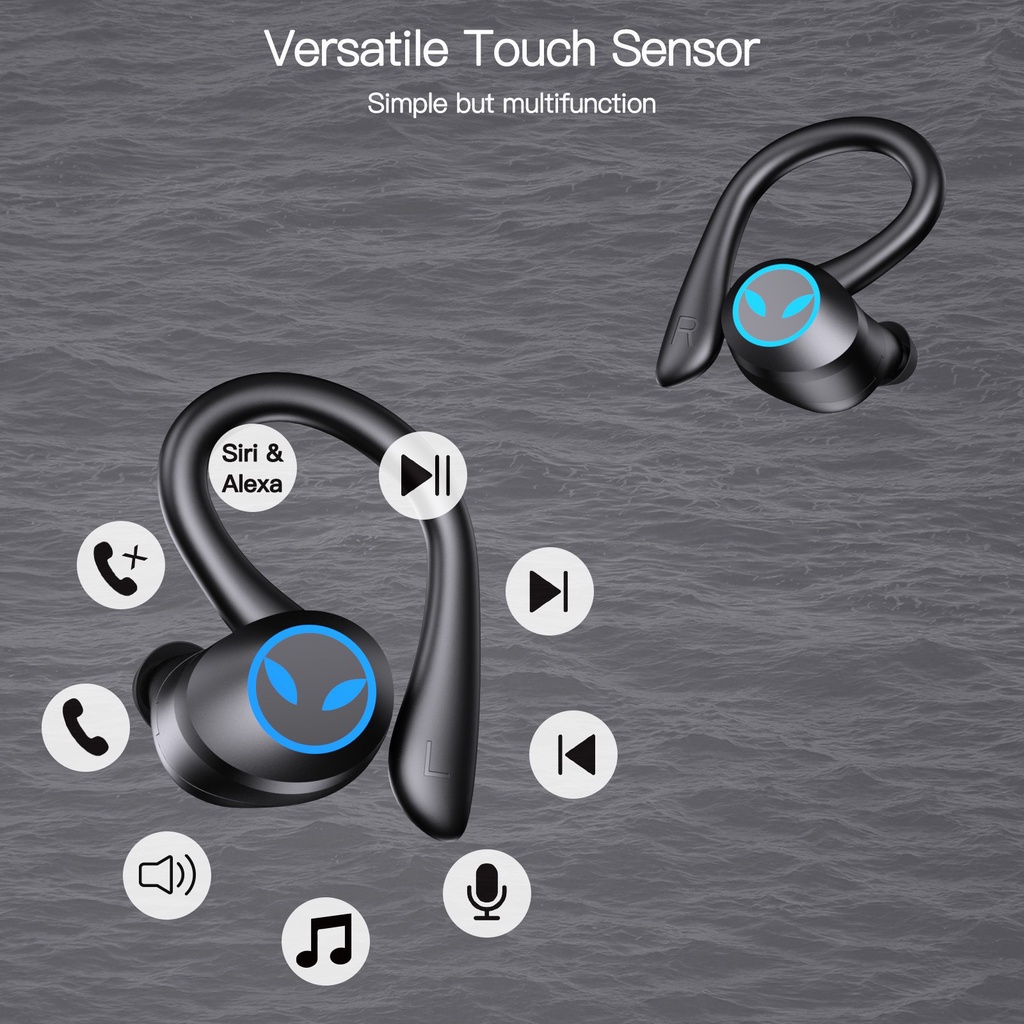 Tai nghe NEWMSNR không dây bluetooth 5.0 thiết kế treo vành tai 9D giảm tiếng ồn hiệu quả