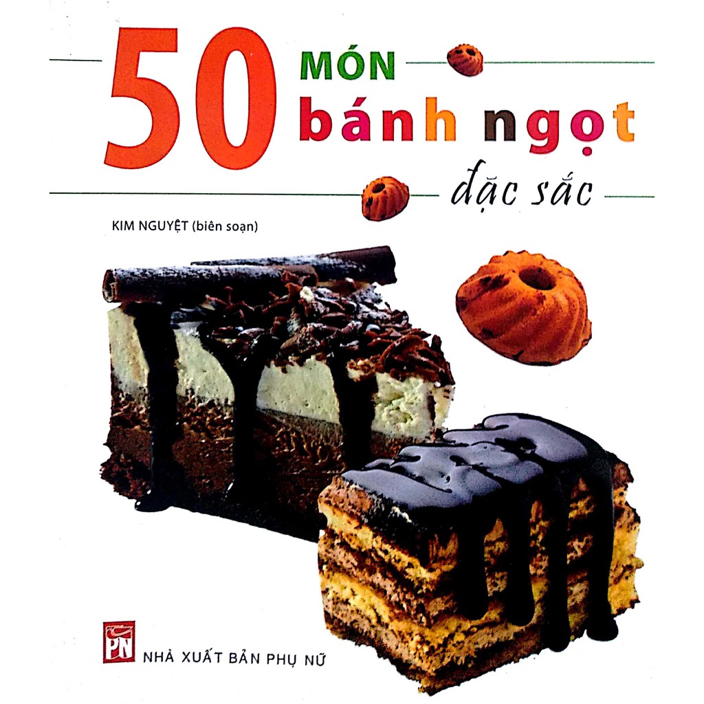 Sách- 50 món bánh ngọt đặc sắc