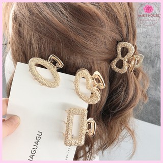 Kẹp Tóc Càng Cua Bằng Kim Loại Nhiều Kiểu Dáng, Kích Cỡ Nhỏ Xinh Phong Cách Thanh Lịch