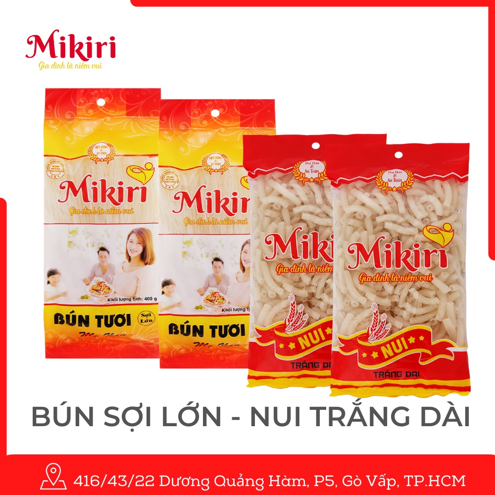 Bún Tươi Sợi Lớn, Nui Dài Mikiri