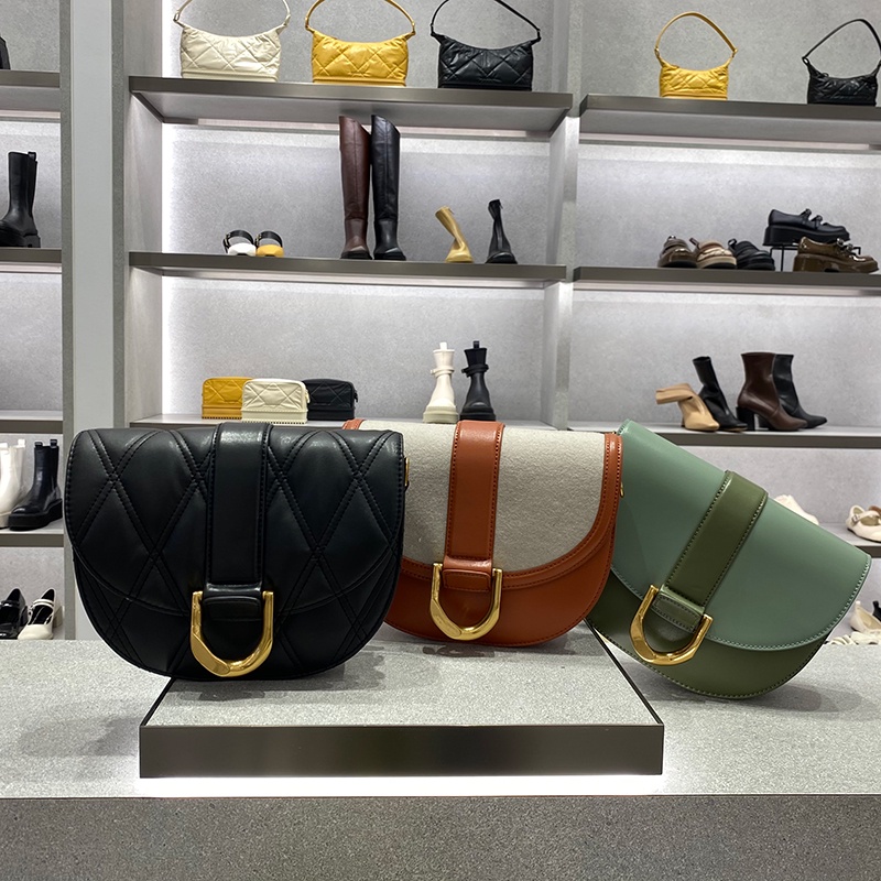 Mới80781628/80781629/80781630Túi Xách Hình Yên Ngựa Màu Sắc Retro Độc Đáo Đẹp Mắt Dành Cho Nữ