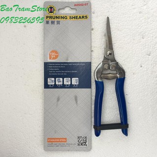 Kéo tỉa cành, hái quả mũi nhọn C-MART CA0542-07 175mm -thietbinhavuon- phanbonhoalan.