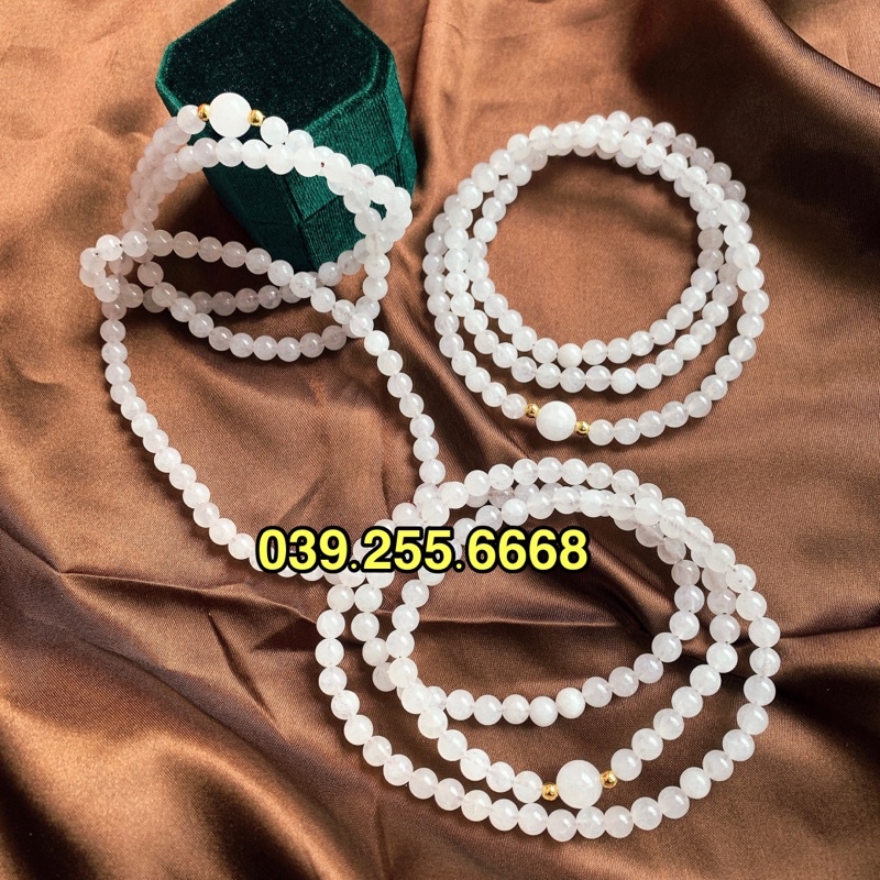 Chuỗi Vòng 108 hạt đá cao cấp tặng kèm hộp gấm | BigBuy360 - bigbuy360.vn