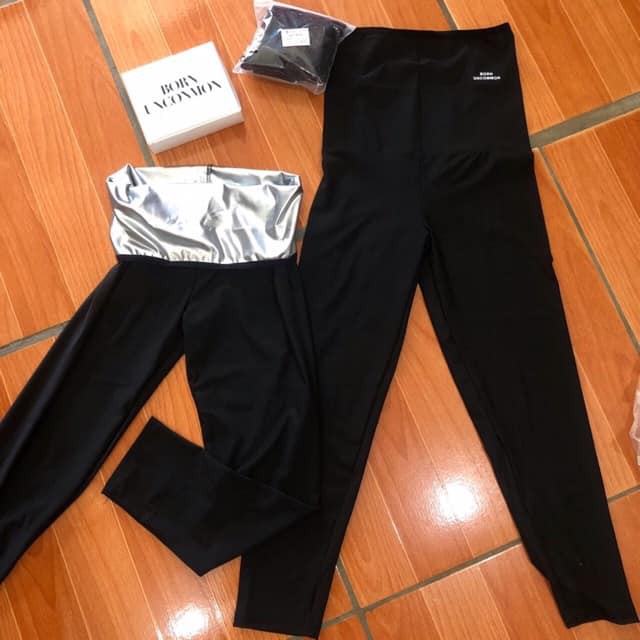 [Mã 12FASHIONSALE1 giảm 10K đơn 50K] Quần định hình BOR.N UNCOM.MON , Quần đổ mồ hôi tan mỡ bụng dáng dài siêu hot | BigBuy360 - bigbuy360.vn