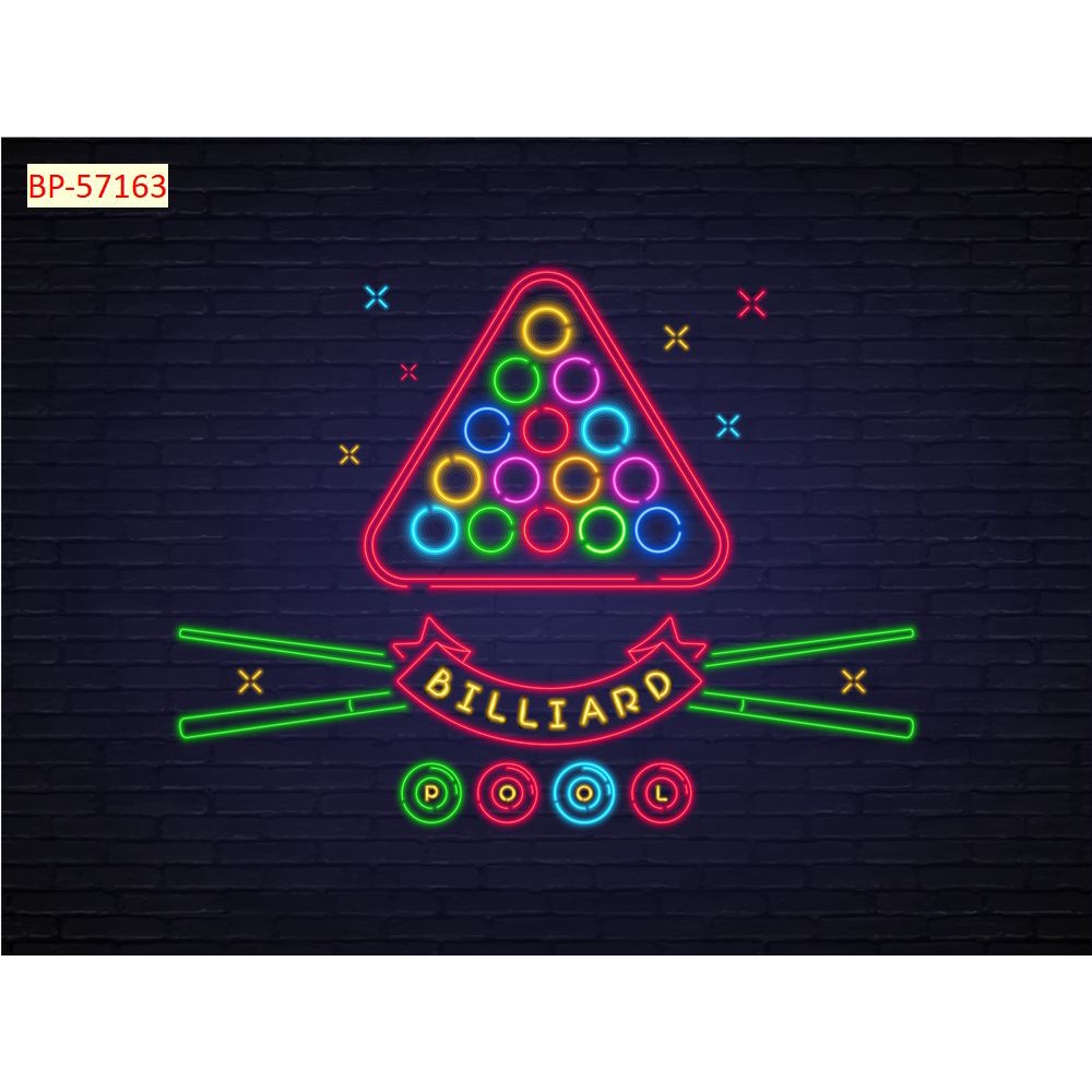 Tranh Club bida vải lụa 3D dán tường cao cấp