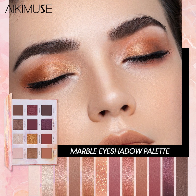 Bảng phấn mắt AIKIMUSE 12 màu sắc long lanh lâu trôi 150g | BigBuy360 - bigbuy360.vn