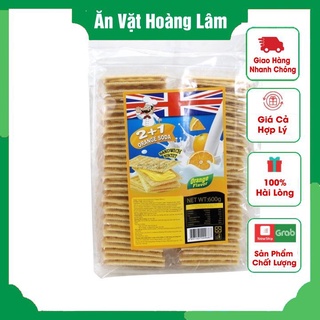 Bánh quy kẹp kem phô mai việt quất cam chanh đủ vị hàng hồng kông bánh quy soda kẹp kem votroa