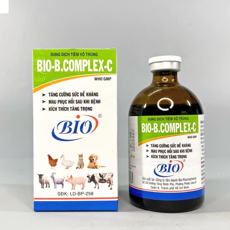 BIO BCOMPLEX C 100ML cho gà, heo, vịt