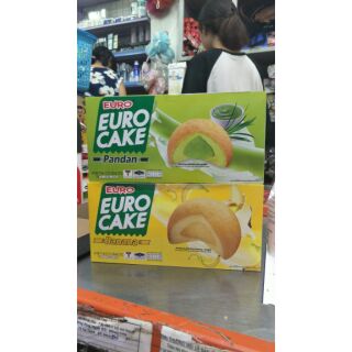 Bánh trứng Thái Euro Cake vị Custas, trà xanh, Chuối