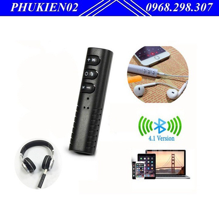 Thiết bị Bluetooth Receiver chuẩn Stereo cắm AUX cho ô tô- Phụ kiện xe hơi - Đồ chơi ô tô chính hãng