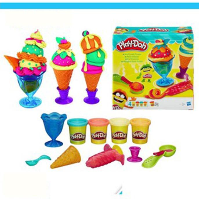 (TKNK)  Bộ Đất Sét Nặn Hình Que Kem Cao Cấp Play Doh Cho Bé(cherri)